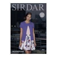 Sirdar Ladies Cardigan Moonstone Knitting Pattern 7863