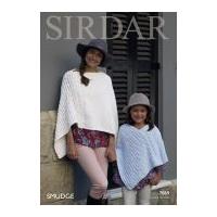 Sirdar Ladies & Girls Ponchos Knitting Pattern 7869 Chunky