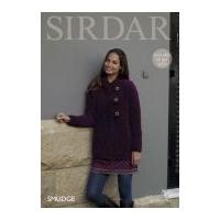 sirdar ladies jacket smudge knitting pattern 7871 chunky