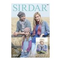 Sirdar Family Scarf, Hats & Mittens Aura Knitting Pattern 7883 Chunky