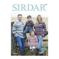Sirdar Family Raglan Sweaters Aura Knitting Pattern 7884 Chunky