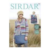 Sirdar Ladies Raglan Cardigans Aura Knitting Pattern 7885 Chunky