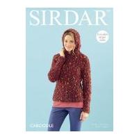 Sirdar Ladies Hooded Sweater Caboodle Knitting Pattern 7891 Chunky