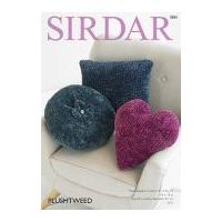 Sirdar Home Cushions Plushtweed Knitting Pattern 7893 Chunky