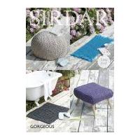 Sirdar Home Footstools & Rugs Gorgeous Knitting Pattern 7965 Super Chunky