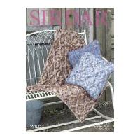 Sirdar Home Cushions & Throw Blanket Wild Knitting Pattern 7967