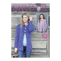 sirdar ladies girls cardigans wild knitting pattern 7970