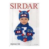 Sirdar Childrens Novelty Hat, Gloves & Scarf Snuggly Knitting Pattern 2471 DK
