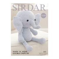 sirdar elephant cuddly toy wash 39n39 wear crochet pattern 2472 dk