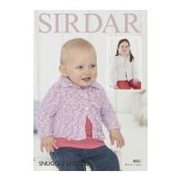 Sirdar Baby & Girls Cardigans Snuggly Spots Knitting Pattern 4661 DK