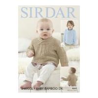 Sirdar Baby & Boys Sweaters Baby Bamboo Knitting Pattern 4664 DK