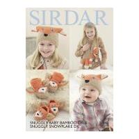Sirdar Baby & Childrens Scarf, Hat, & Shoes Baby Bamboo & Snowflake Knitting Pattern 4665 DK