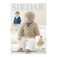 Sirdar Baby & Boys Cardigans, Hat & Blanket Baby Bamboo Knitting Pattern 4666 DK