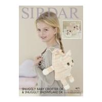 Sirdar Baby & Girls Novely Booties & Bag Baby Crofter & Snowflake Knitting Pattern 4671 DK