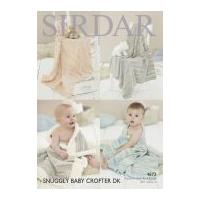 Sirdar Baby Blankets Baby Crofter Knitting Pattern 4673 DK