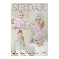 sirdar baby girls cardigas hats baby crofter knitting pattern 4675 dk