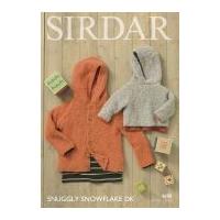 Sirdar Baby Cardigan & Sweater Snowflake Knitting Pattern 4688 DK