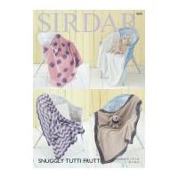 Sirdar Baby Blankets Tutti Frutti Knitting Pattern 4690