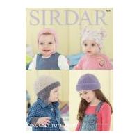 Sirdar Baby & Childrens Hats Tutti Frutti Knitting Pattern 4691