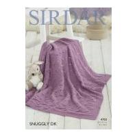 Sirdar Baby Blanket Snuggly Knitting Pattern 4703 DK