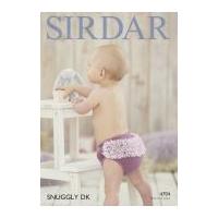 Sirdar Baby Nappy Covers Snuggly Knitting Pattern 4704 DK