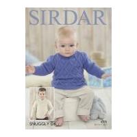 Sirdar Baby & Boys Sweaters Snuggly Knitting Pattern 4705 DK