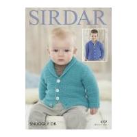 Sirdar Baby & Boys Cardigans Snuggly Knitting Pattern 4707 DK