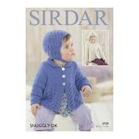 Sirdar Baby & Girls Cardigans & Hats Snuggly Knitting Pattern 4709 DK