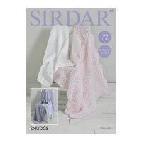 Sirdar Home Blankets Smudge Knitting Pattern 4717 Chunky