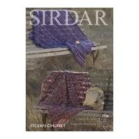 sirdar home throws blankets sylvan knitting pattern 7788 chunky