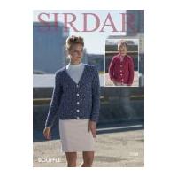 Sirdar Girls & Ladies Cardigans Bouffle Knitting Pattern 7789 Chunky