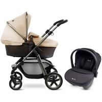 Silver Cross Pioneer Graphite/Sand with FREE Black Car Seat