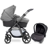 Silver Cross Pioneer Graphite/Silver with FREE Black Car Seat