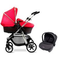 Silver Cross Pioneer Chrome/Chilli Travel System