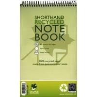 Silvine Spiral Bound Shorthand Pad Recycled 5x8 inches 80