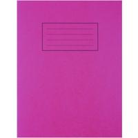 silvine 9 x 7 exercise books feint and margin red ex101