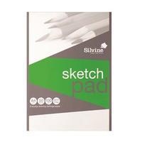 Silvine (A4) Popular Drawing Pad Acid Free Cartridge Paper 90gsm (50 Sheets)