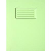 Silvine 9 x 7 Exercise Books Feint and Margin Green EX102