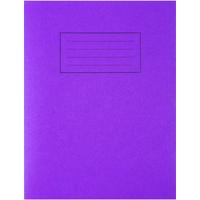 Silvine 9 x 7 Exercise Books Feint and Margin Purple EX100