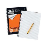 silvine a4 notebook wirebound perforated punched ruled 160 pages 75gsm ...