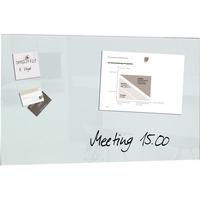 sigel artverum magnetic glass board 780x480mm white gl131