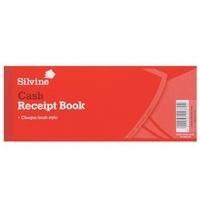 silvine receipt book 3x8 inches with counterfoil 233