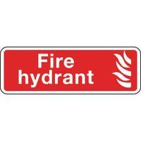 SIGN FIRE HYDRANT 300 X 100 POLYCARB