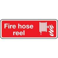 sign fire hose reel 300 x 100 aluminium