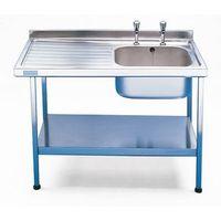 SINK - SINGLE S/STEEL LEFT HAND DRAINER