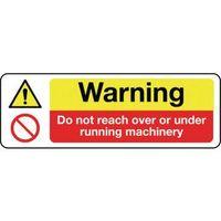 sign warning do not reach 600 x 200 aluminium