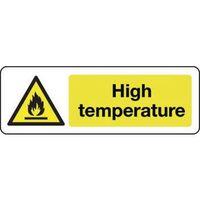 SIGN HIGH TEMPERATURE ALUMINIUM 300 x 100