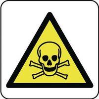 sign toxic hazard pictorial 200 x 200 aluminium