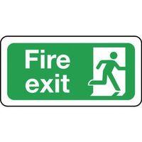 SIGN FIRE EXIT 200 X 100 ALUMINIUM