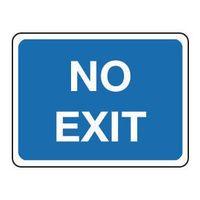 SIGN NO EXIT 600 X 450 ALUMINIUM